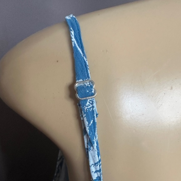 🆕 RO'S GARDEN "Belinda Blue" Palm Print Maxi Dress - Picture 7 of 10